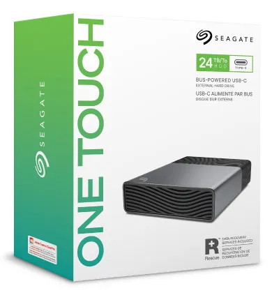 Seagate One Touch Hub 16 Tt USB 3.0 -ulkoinen SSD, laitteistosalaus, salasanasuojaus, musta