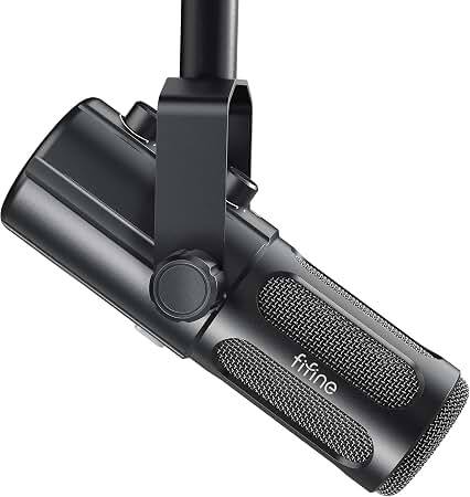FIFINE AmpliTank Tank6, USB-C/XLR, Dynamic Microphone, Black