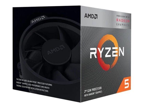 AMD Ryzen 5 3400G 3.7 GHz, AM4 -suoritin, boxed