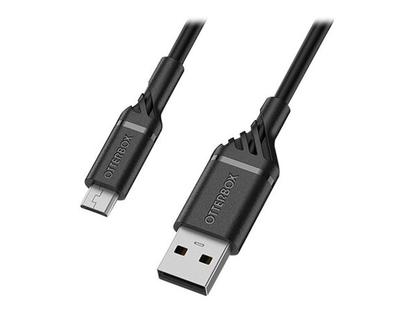 OtterBox Micro-USB &ndash; USB-A kabel, 1 m, svart