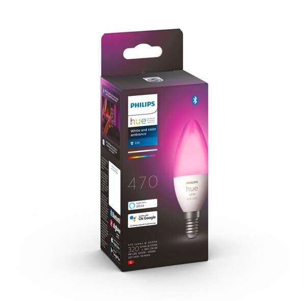 Philips Hue White and Color Ambience B39, E14 -&auml;lylamppu