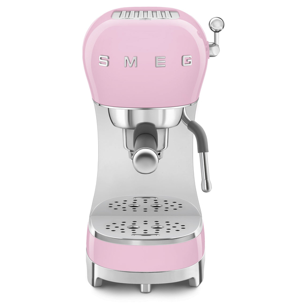 Smeg 50's Style ECF02PKEU - espressomaskin, Rosa, Rostfritt st&aring;l