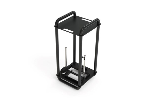 Streacom DA6 XL Mini ITX avoin -kotelo, musta