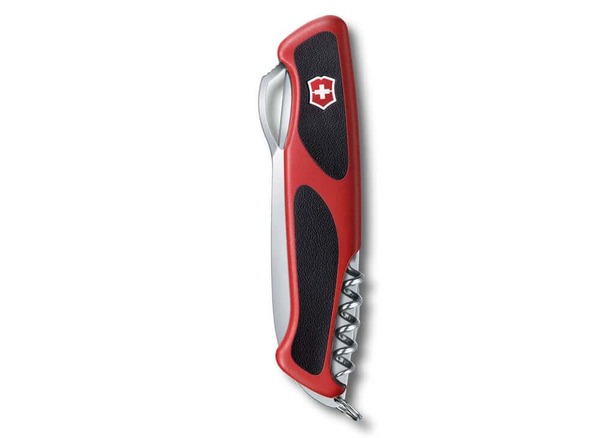 Victorinox Ranger 61 M Grip -taskuveitsi, ruostumaton ter&auml;s, punainen, 130 mm