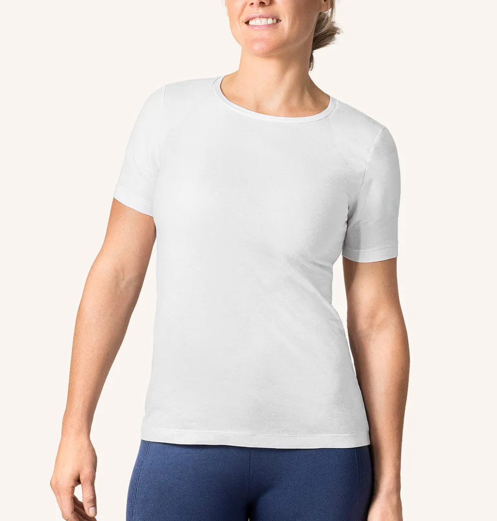 SWEDISH POSTURE T-Shirt Women Alignment Cotton White S