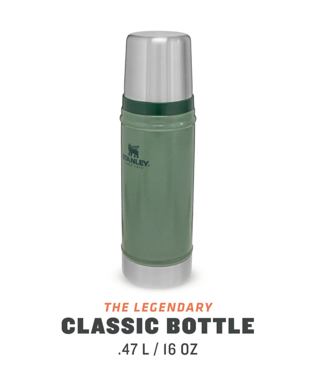 Stanley Classic Bottle XS 0,47 L Hammertone Green