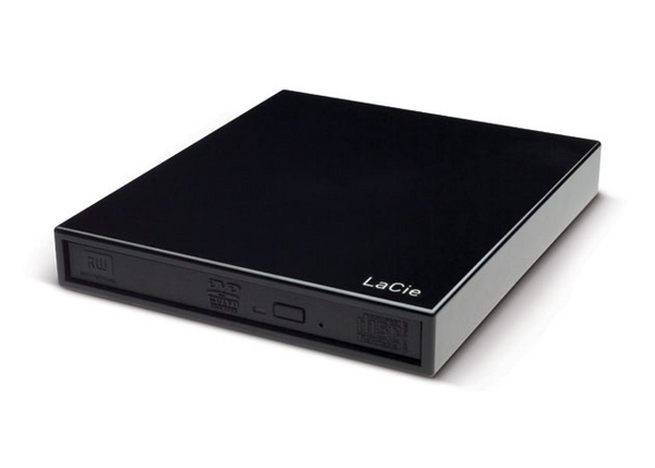 LaCie Slim DVD&plusmn;RW Design by Sam Hecht - Levyasema - DVD&plusmn;RW (&plusmn;R DL) / DVD-RAM - 8x/8x/5x - Hi-Speed USB - ulkoinen