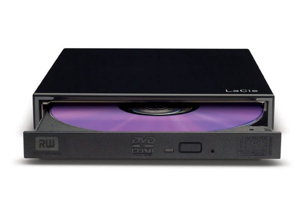 LaCie Slim DVD&plusmn;RW Design by Sam Hecht - Levyasema - DVD&plusmn;RW (&plusmn;R DL) / DVD-RAM - 8x/8x/5x - Hi-Speed USB - ulkoinen