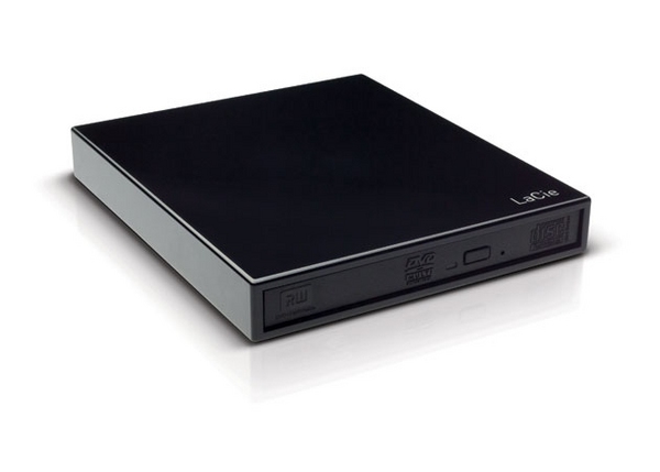 LaCie Slim DVD&plusmn;RW Design by Sam Hecht - Levyasema - DVD&plusmn;RW (&plusmn;R DL) / DVD-RAM - 8x/8x/5x - Hi-Speed USB - ulkoinen