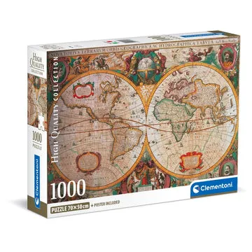 Clementoni High Quality Collection Old-Map - pussel, 1000 bitar