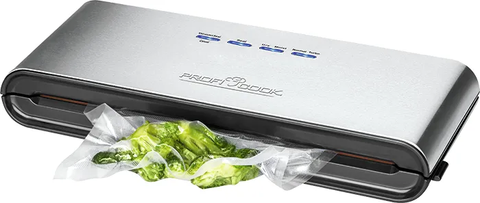 PROFICOOK PC-VK 1080 Vacuum Sealer, Black, Stainless Steel