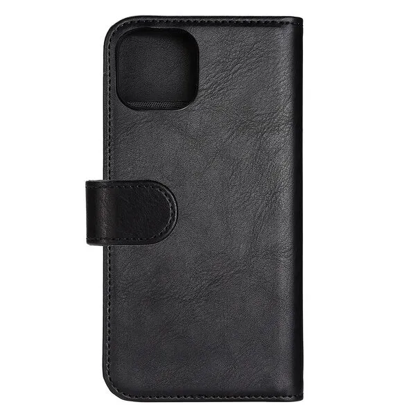 GEAR Wallet, iPhone 14 - 2-in-1 lompakkokotelo, Musta