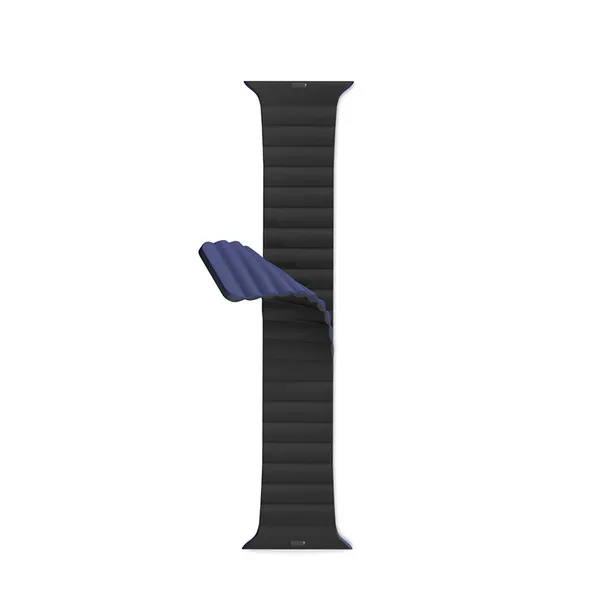 EPICO Watch Strap Magnetic for Apple Watch 42/44/45/49 mm - BLACK/blue