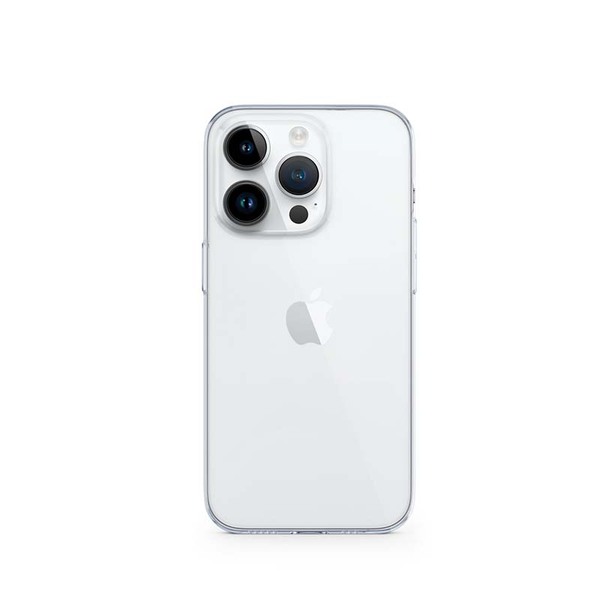 Epico Transparent Skin, iPhone 14 Pro Max -suojakuori, L&auml;pin&auml;kyv&auml;