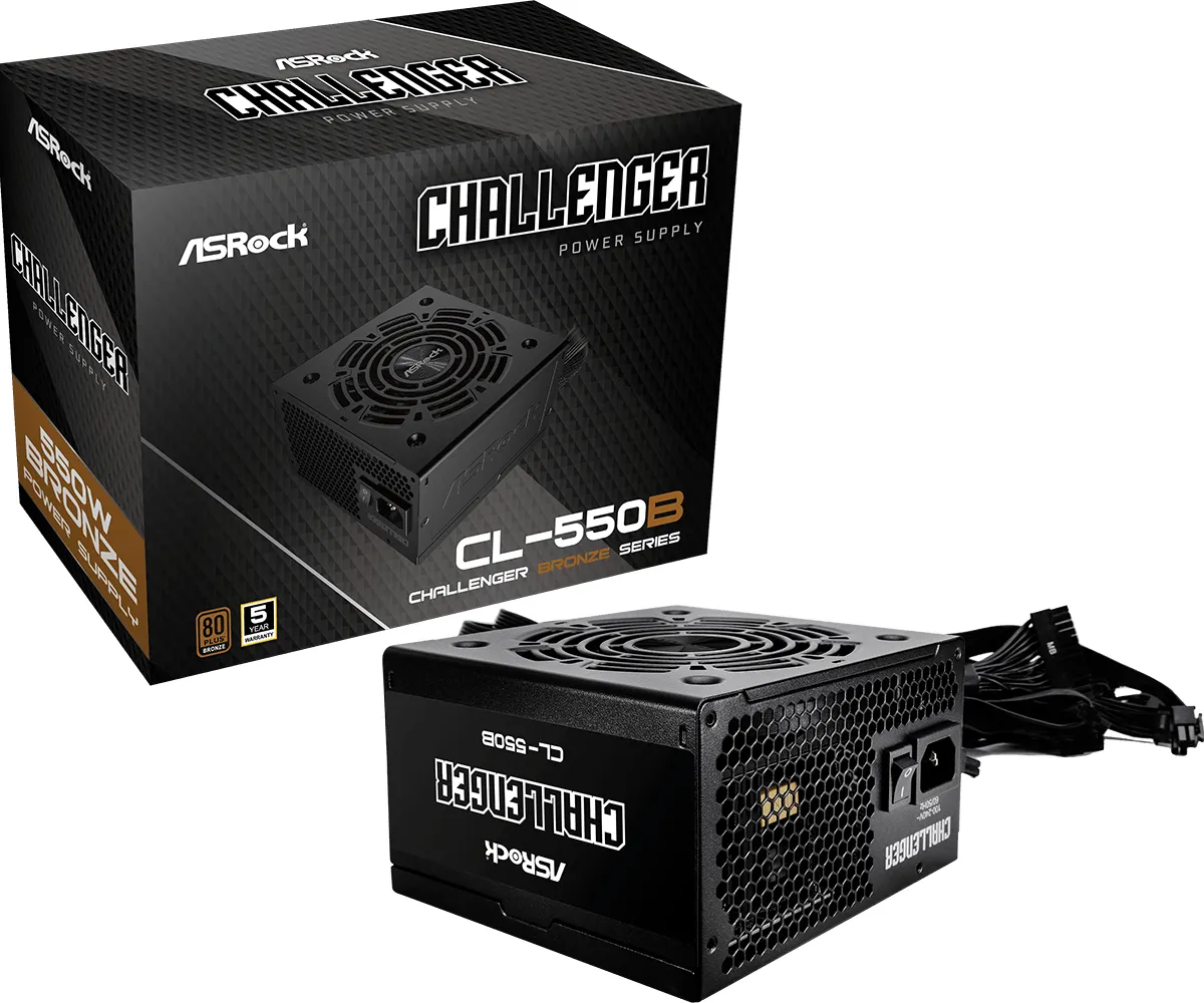 ASRock Challenger 550W - power supply, 80 Plus Bronze