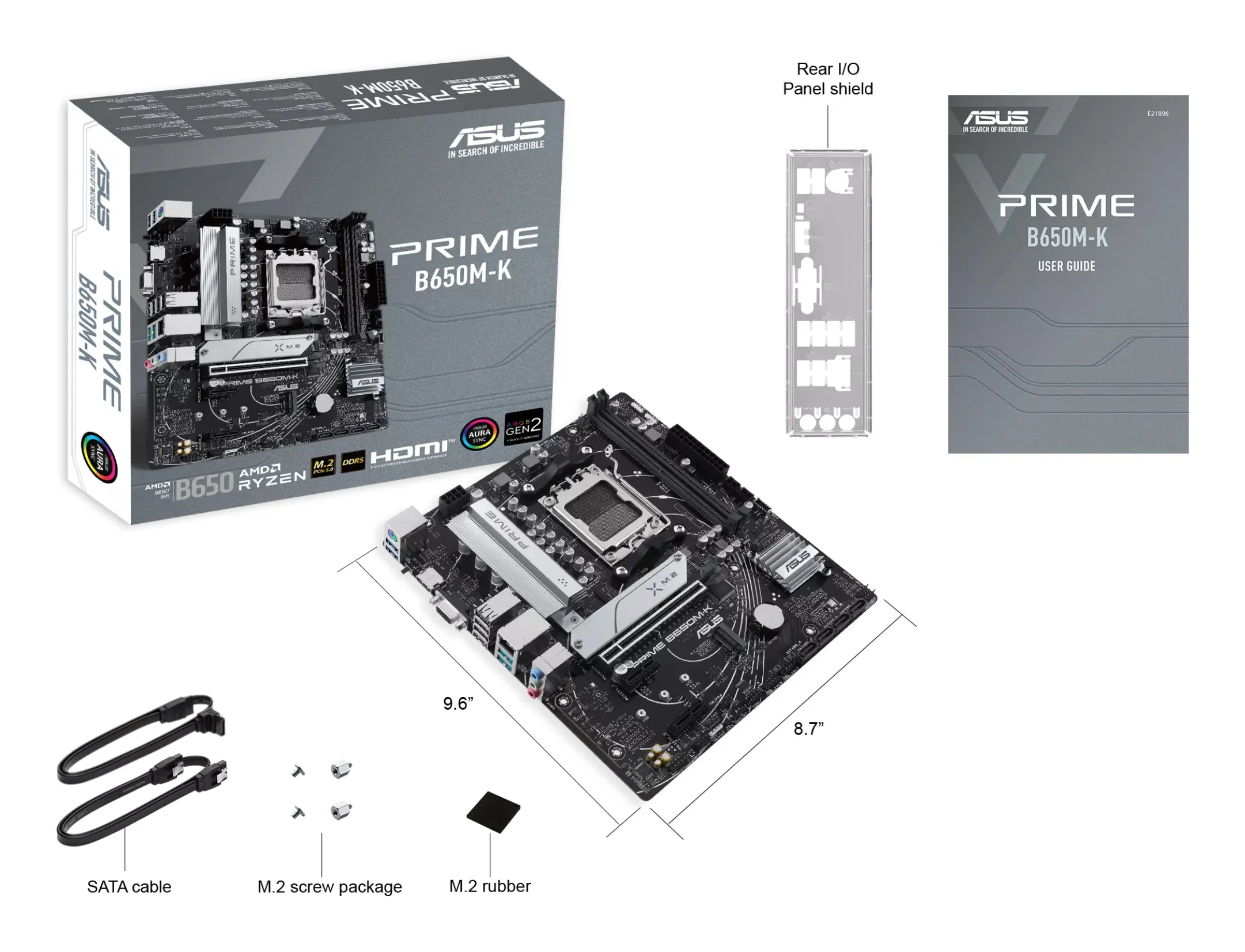 Asus PRIME B650M-K mATX - motherboard