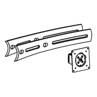 ERGOTRON Bow Upgrade Kit incl.two short extender and one middle pivot black for Serie DS100