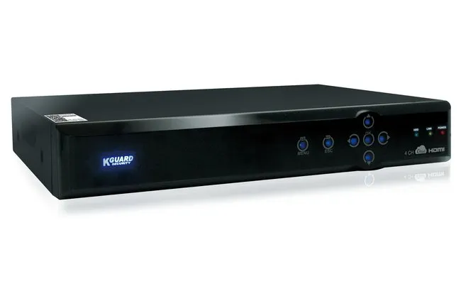 KGUARD Aurora Series Combo Kit AR421, DVR-kit med 4 kameror, svart