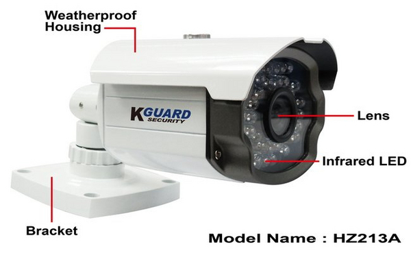 KGUARD Aurora AR421, DVR f&ouml;r 4 kameror, plats f&ouml;r 1 hdd, svart