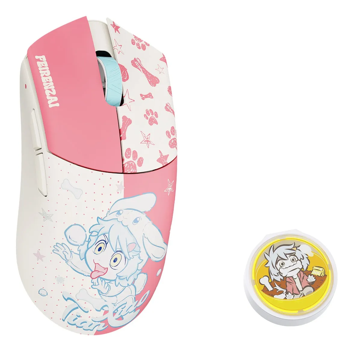 WLMouse Beast G Medium FEIRENZAI - Yellow Pink