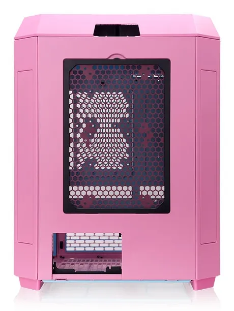Thermaltake The Tower 600 -miditornikotelo ikkunalla, bubble pink