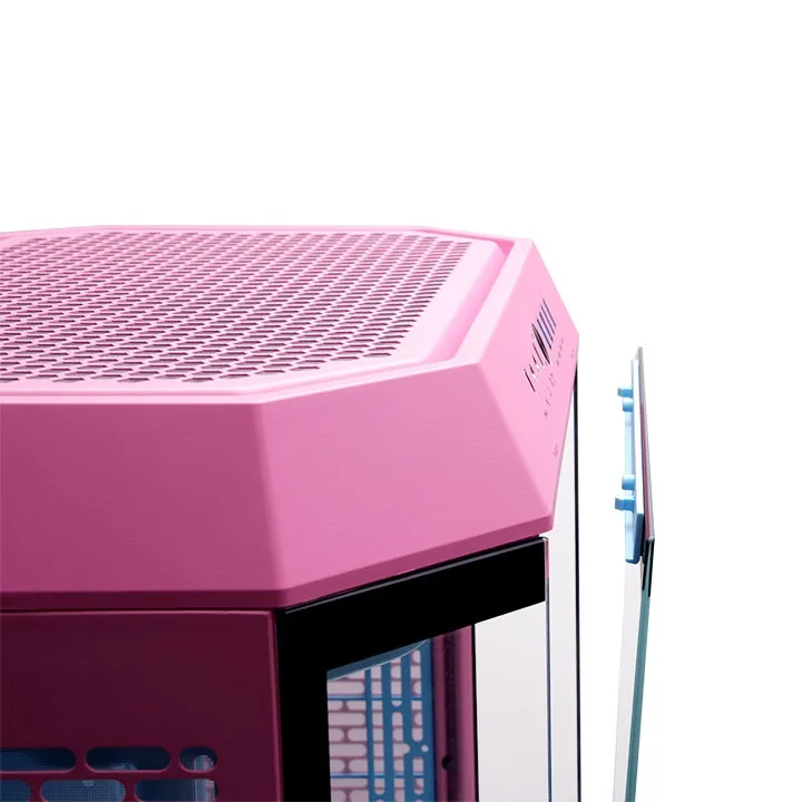 Thermaltake The Tower 600 -miditornikotelo ikkunalla, bubble pink