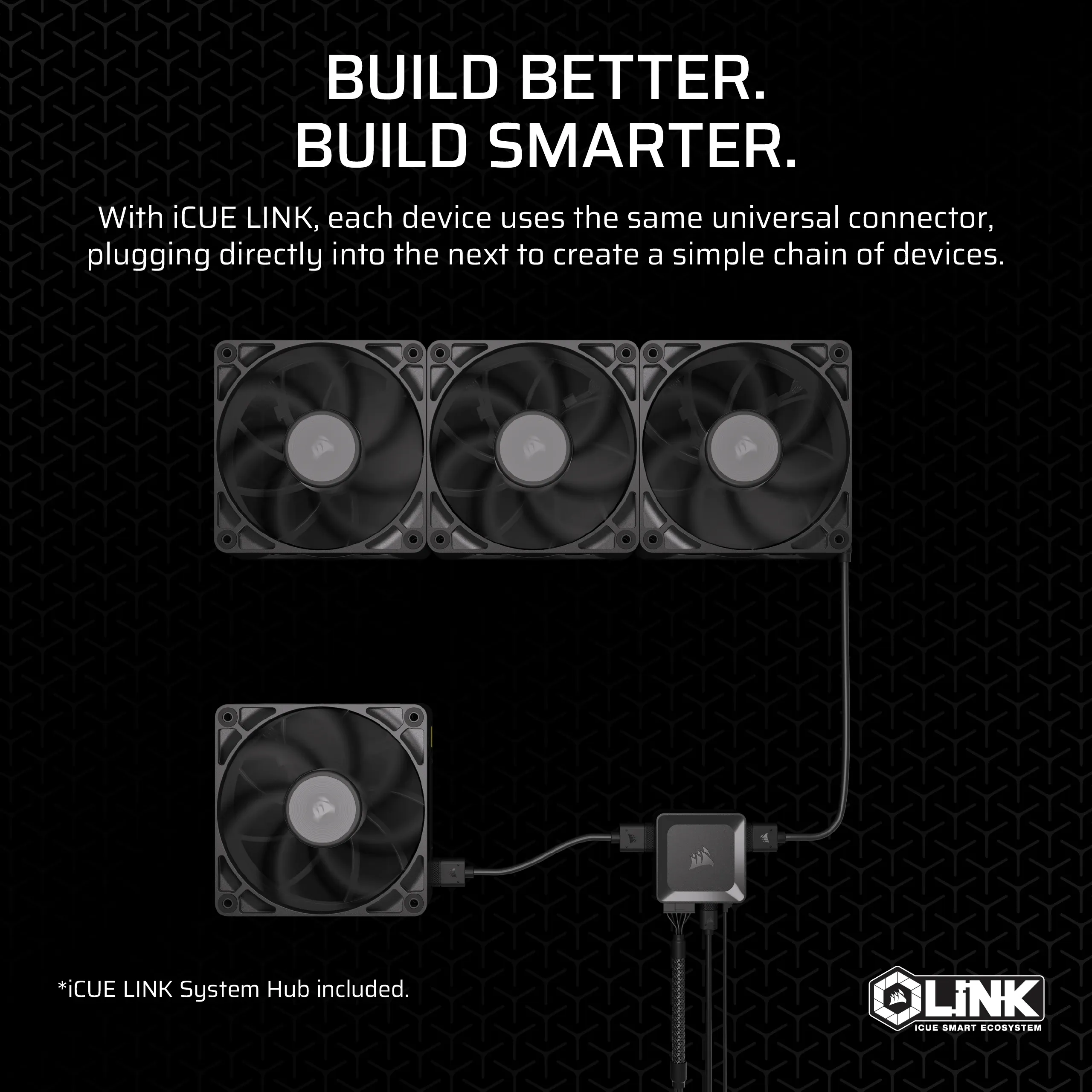 CORSAIR RX MAX Series iCUE LINK RX140 MAX 140mm Fan Dual Fan Kit