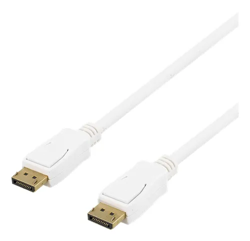 Deltaco DisplayPort 1.2 cable, with 4K, 20 m, White