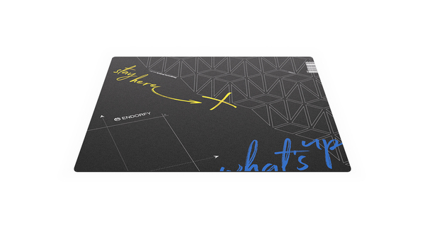 Endorfy FP90S -lattiamatto, Musta, 90x90cm