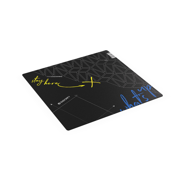 Endorfy FP90S -lattiamatto, Musta, 90x90cm