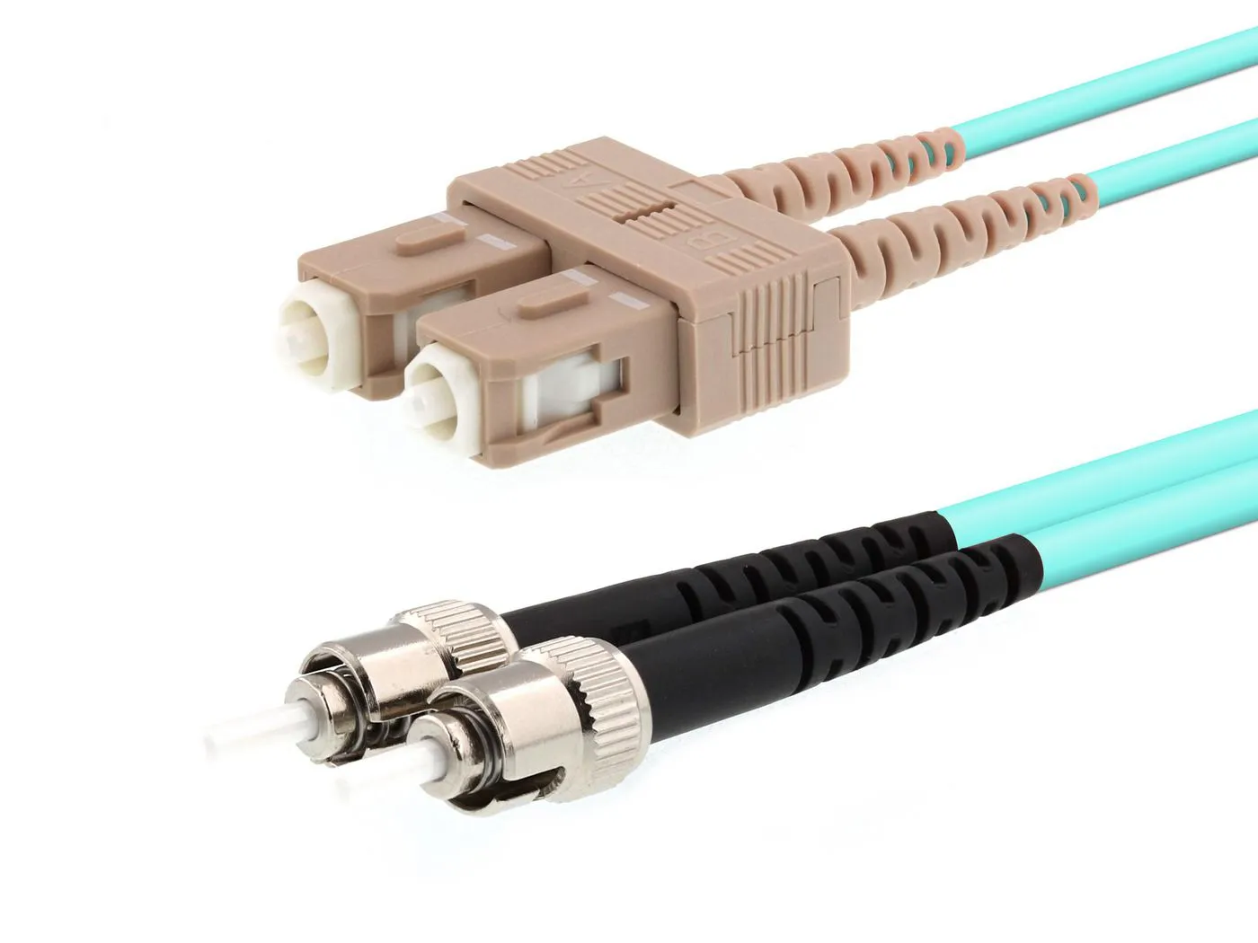 MicroConnect 50/125 &micro;m LSZH ST-SC 2m Fiber Optic Cable, Blue