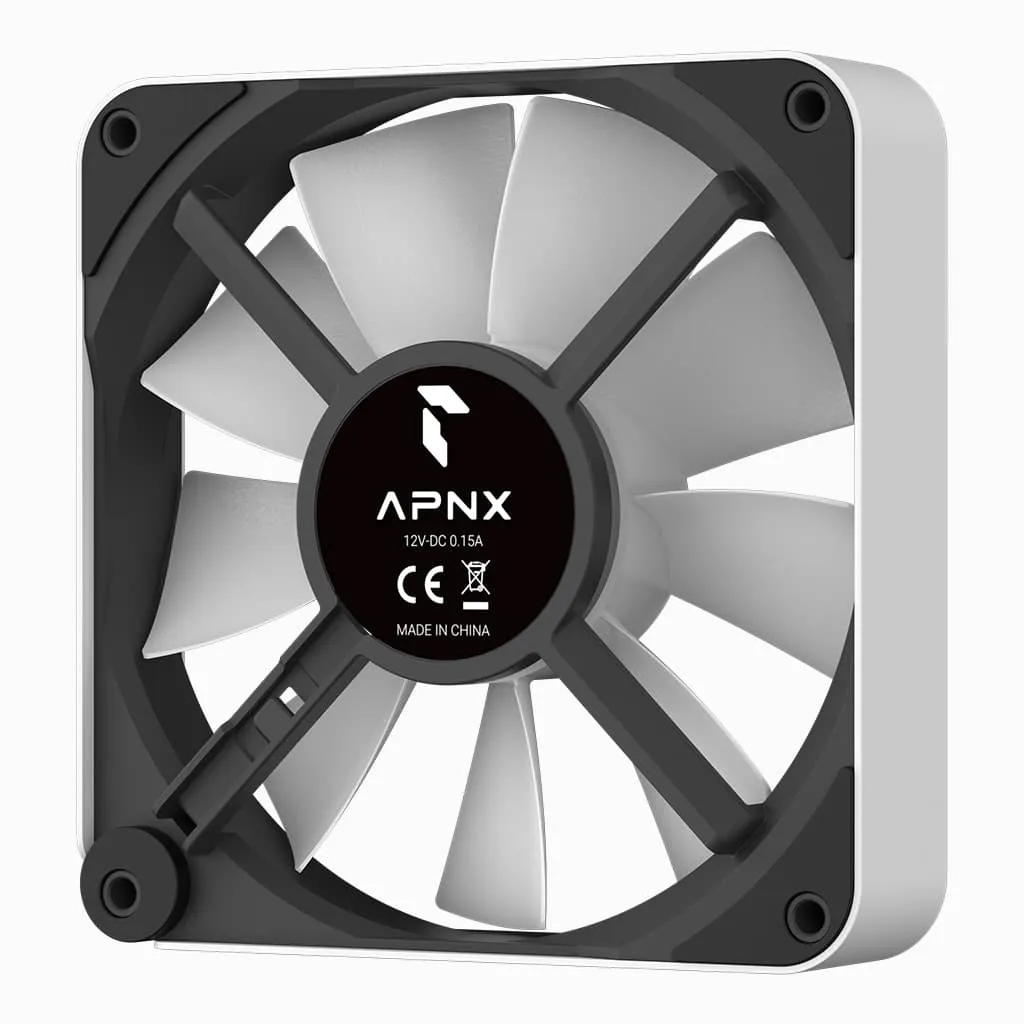 APNX FP2 PWM ARGB Fan, Fluid Dynamic Bearing, 120mm, White