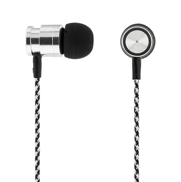 STREETZ in-ear kuulokkeet, kangasp&auml;&auml;lysteisell&auml; kaapelilla, 1,2m, h