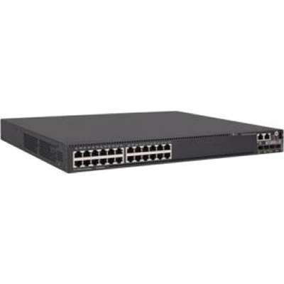 HPE 5510 24G 4SFP+ HI Switch (COmware OS). Layer 3 Switch with 24x 10/100/1000T ports +  4x 10GbE SFP+ ports + 1 empty expansion module slot. Two empty Power su