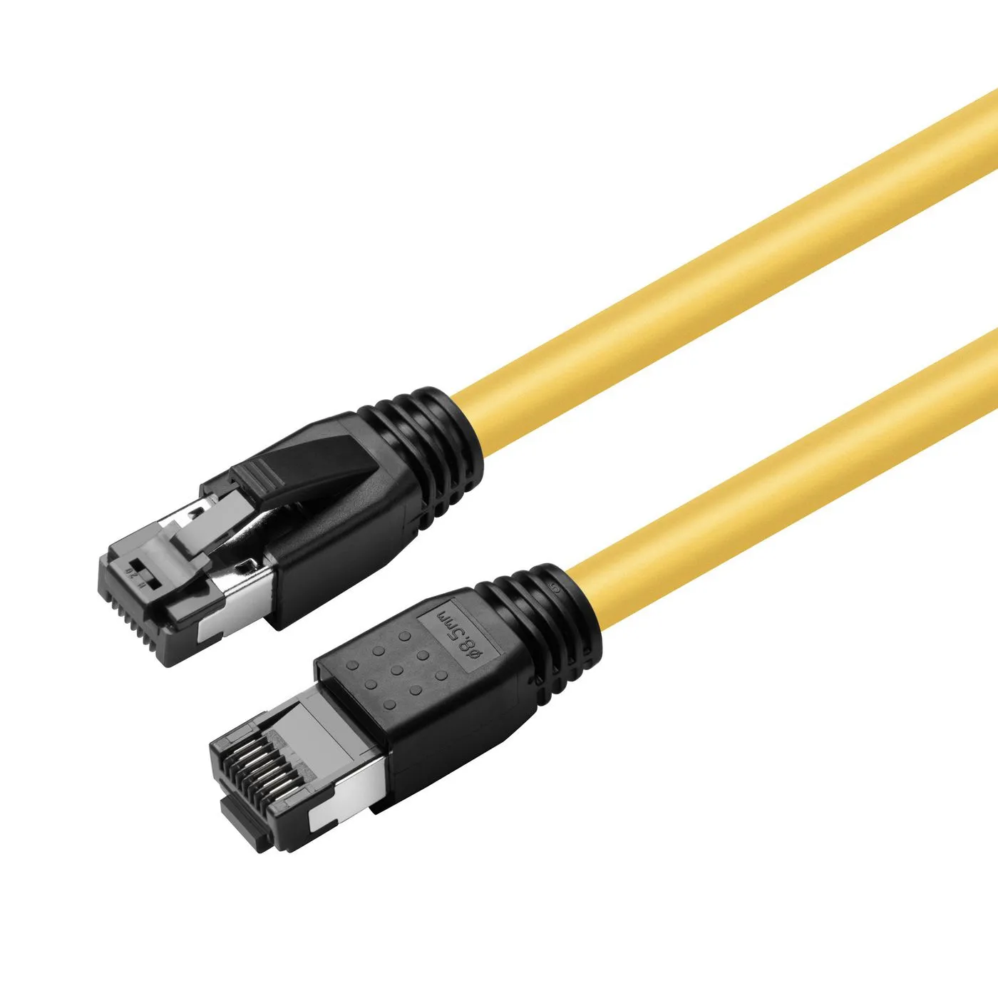 MicroConnect Cat8.1 S/FTP RJ45 0.25m -verkkokaapeli, keltainen