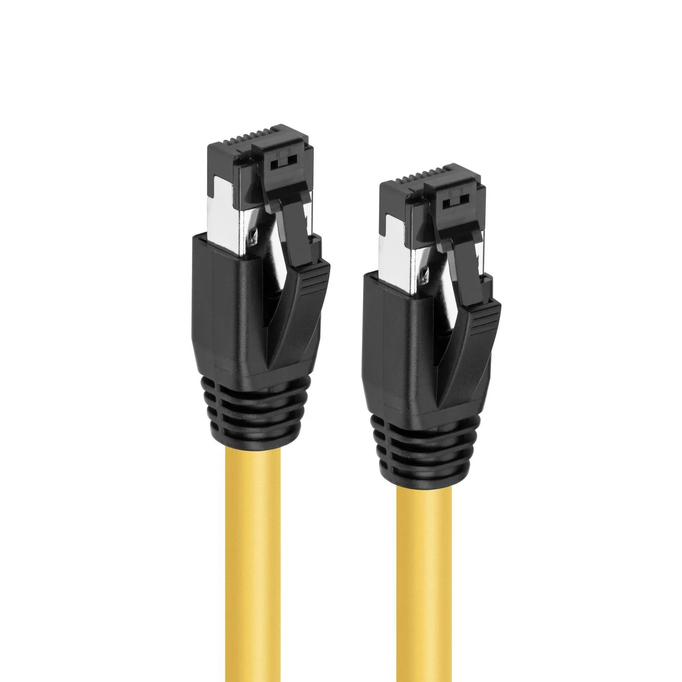 MicroConnect Cat8.1 S/FTP RJ45 0.25m -verkkokaapeli, keltainen