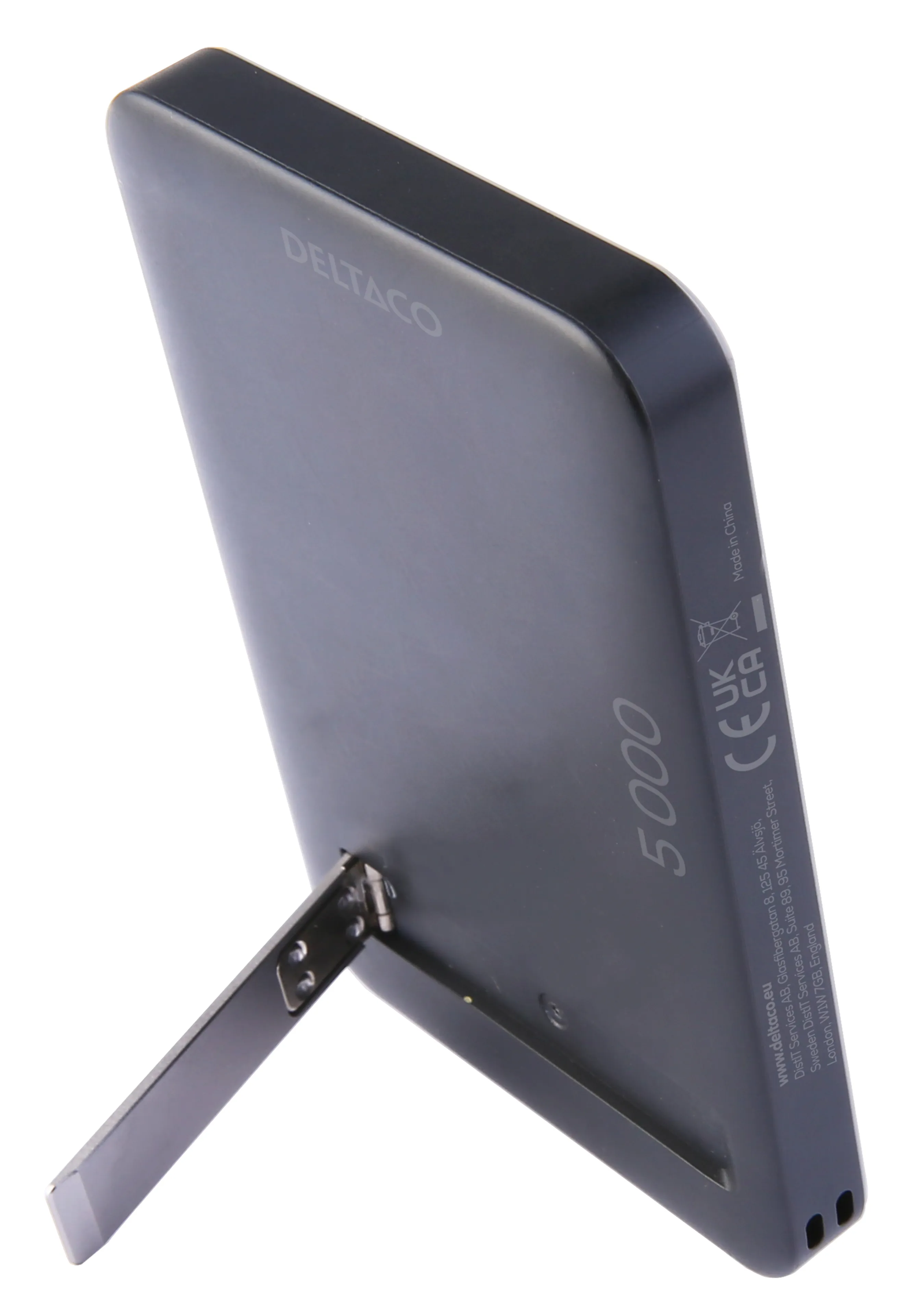 DELTACO PB-Q1008 5000mAh, 15W, PD 20W -varavirtal&auml;hde, musta
