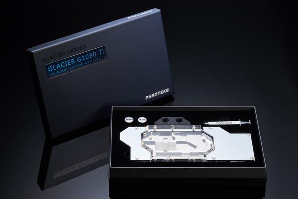 Phanteks Glacier G1080Ti Founders Edition GPU Water block , Mirror Chr