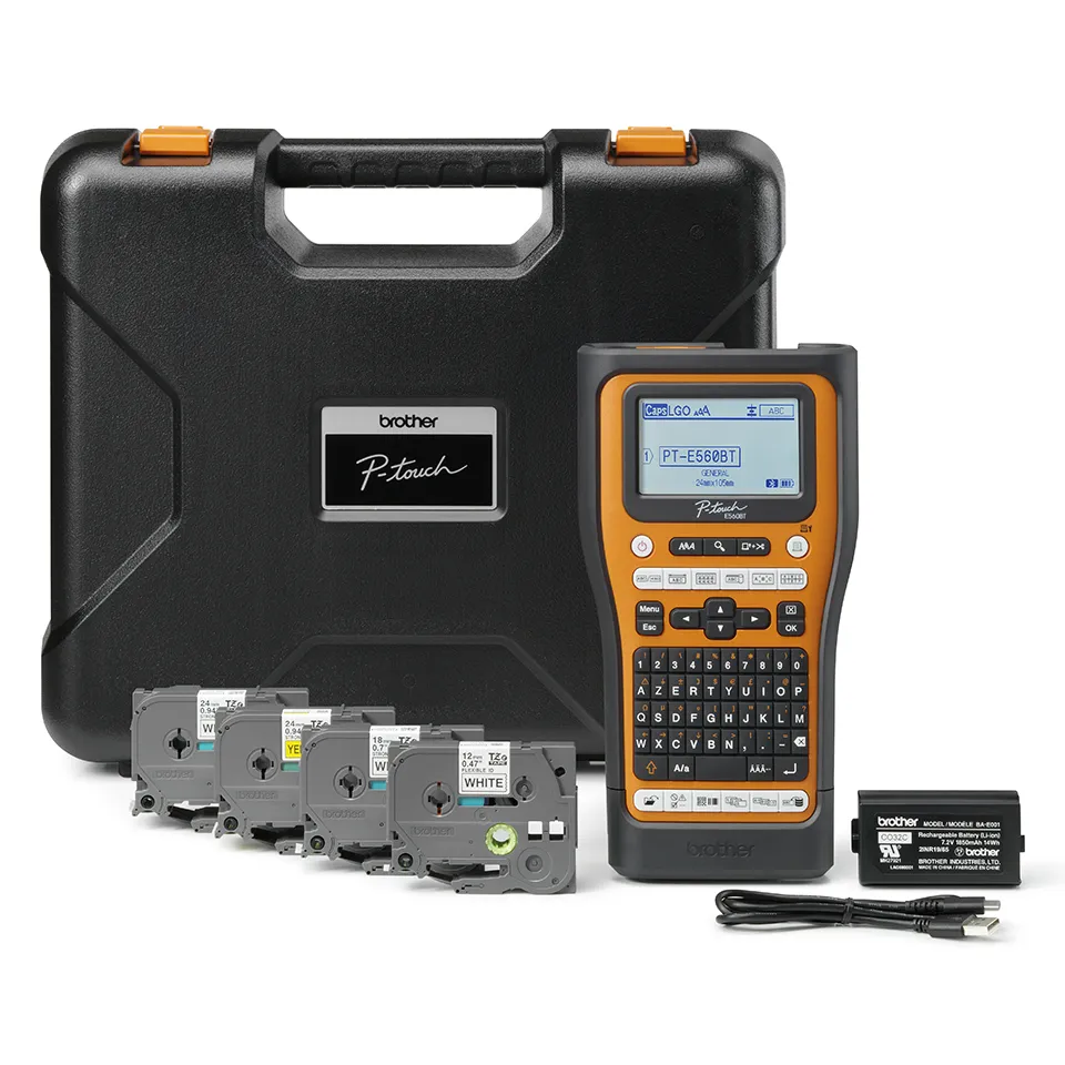 Brother PTE560BTSPQ M&auml;rkmaskin, inkl.v&auml;ska+4 tape