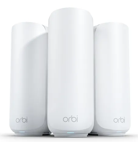 Netgear Orbi RBE373 Mesh WiFi System, Wi-Fi 7, Dual-band, 3 pcs, White