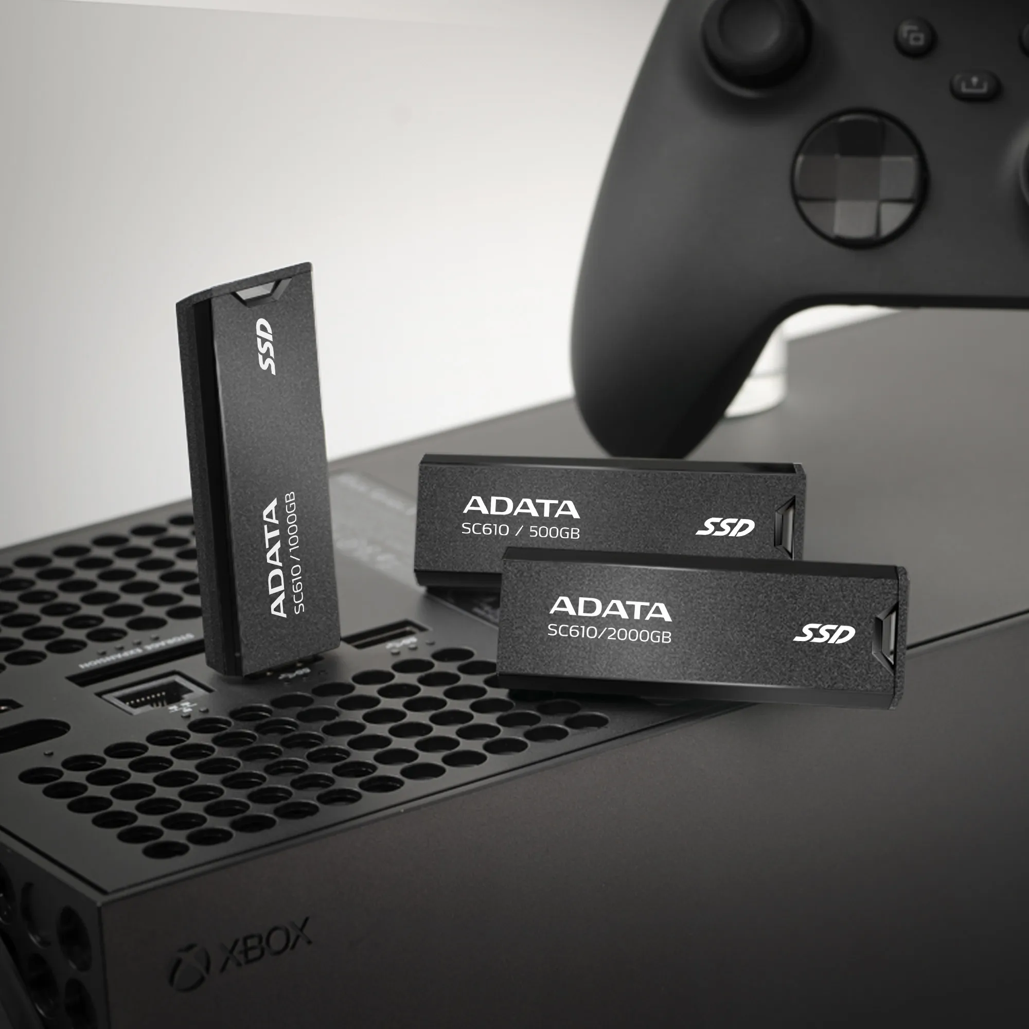 ADATA SC610 2 Tt USB-A -ulkoinen SSD, Musta