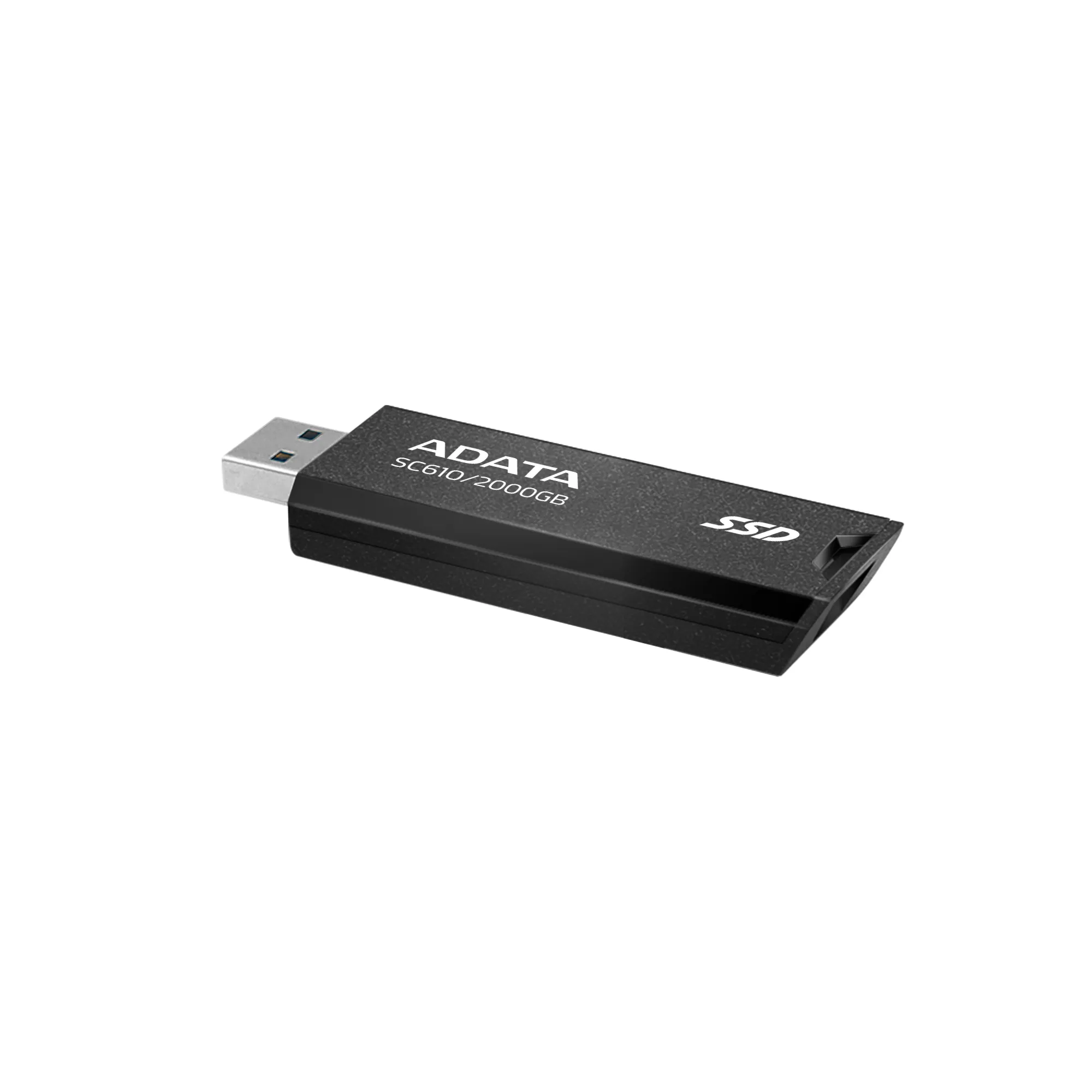 ADATA SC610 2 Tt USB-A -ulkoinen SSD, Musta