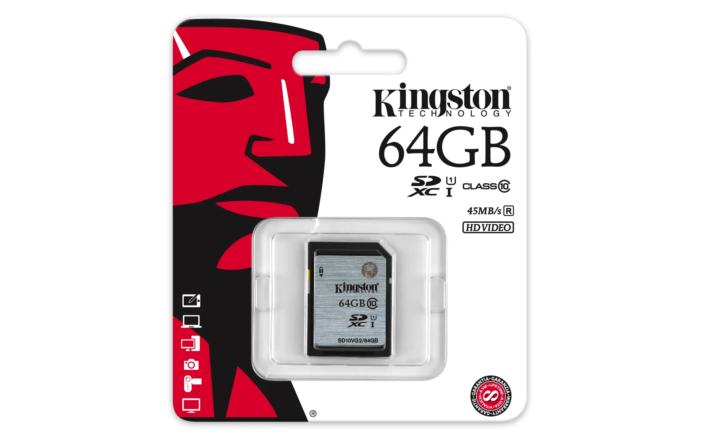 Kingston 64GB - Class10 UHS-I - SDXC