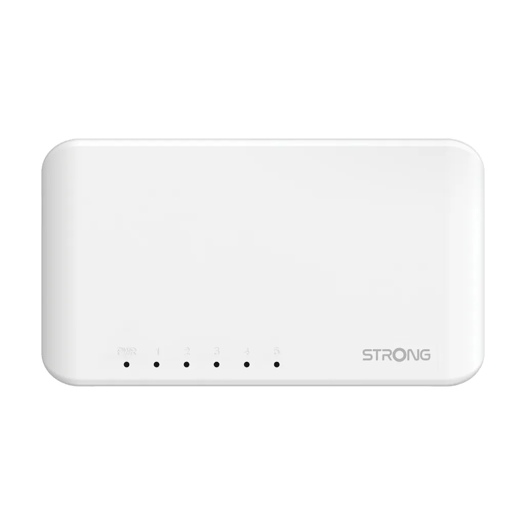 Strong 5-port Gigabitswitch Vit