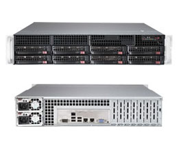 Supermicro SuperServer 6028R-TR - Palvelin - telineasennettava - 2U - 2-teinen - RAM 0 MB - SATA - pikavaihto 3.5" - ei kiintolevy&auml; - AST2400 - GigE - monitori: