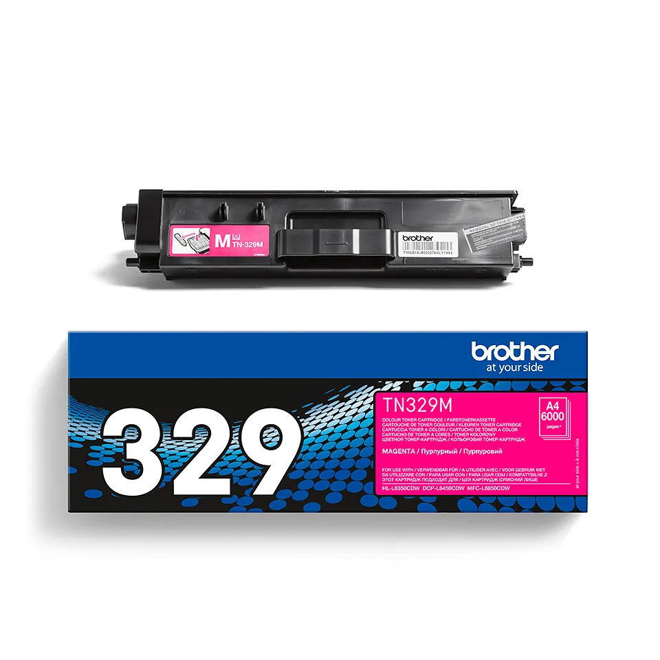 Brother TN329M toner cartridge, Magenta