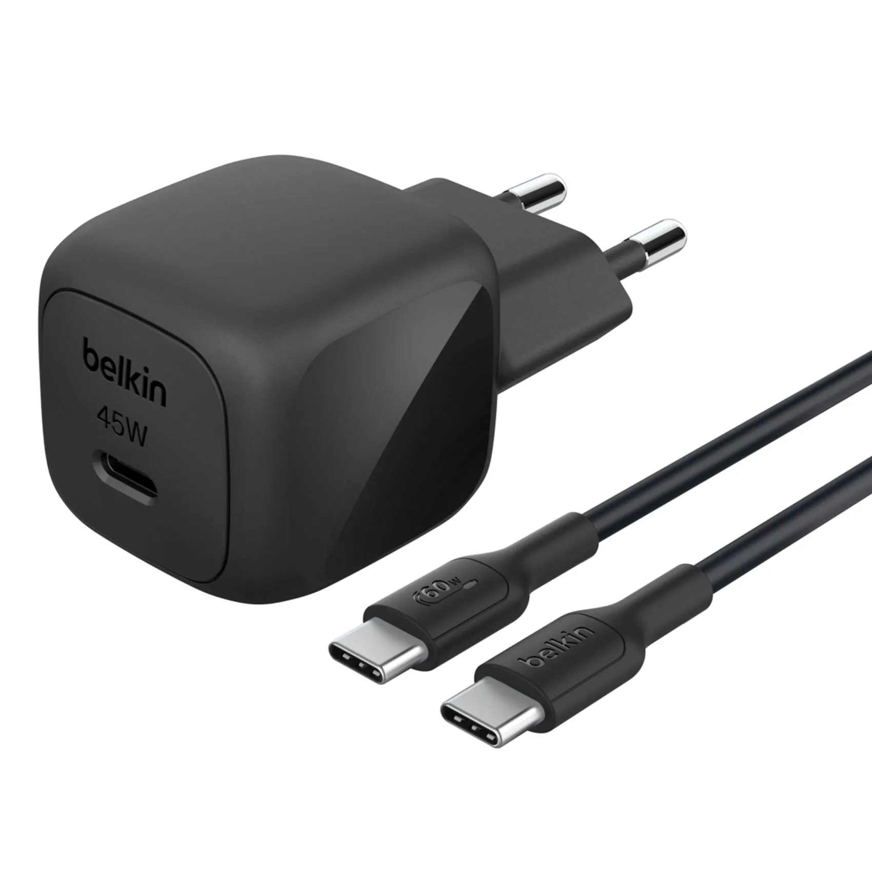 Belkin Boost Charge 45W PD USB-C -laturi, Musta, 1m USB-C