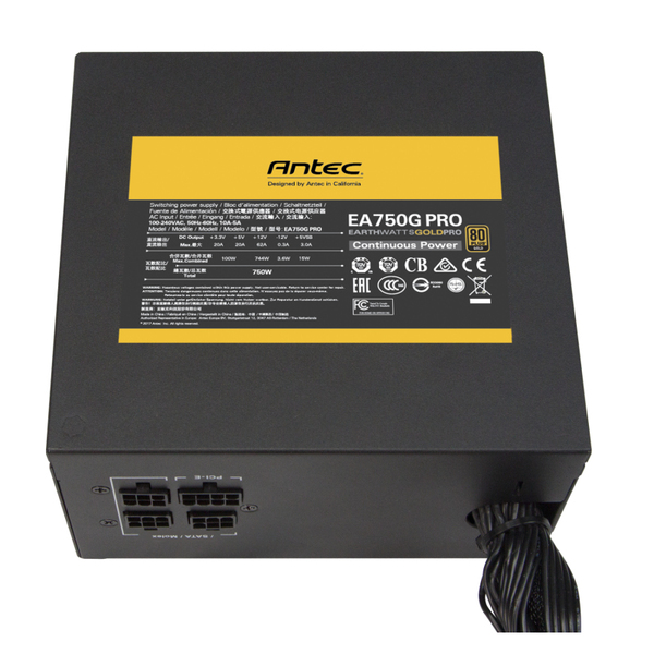 Antec EarthWatts Gold Pro EA750G 750W - Power supply, 80 Plus Gold