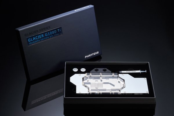 Phanteks Glacier G1080Ti Founders Edition GPU Water block , Mirror Chr
