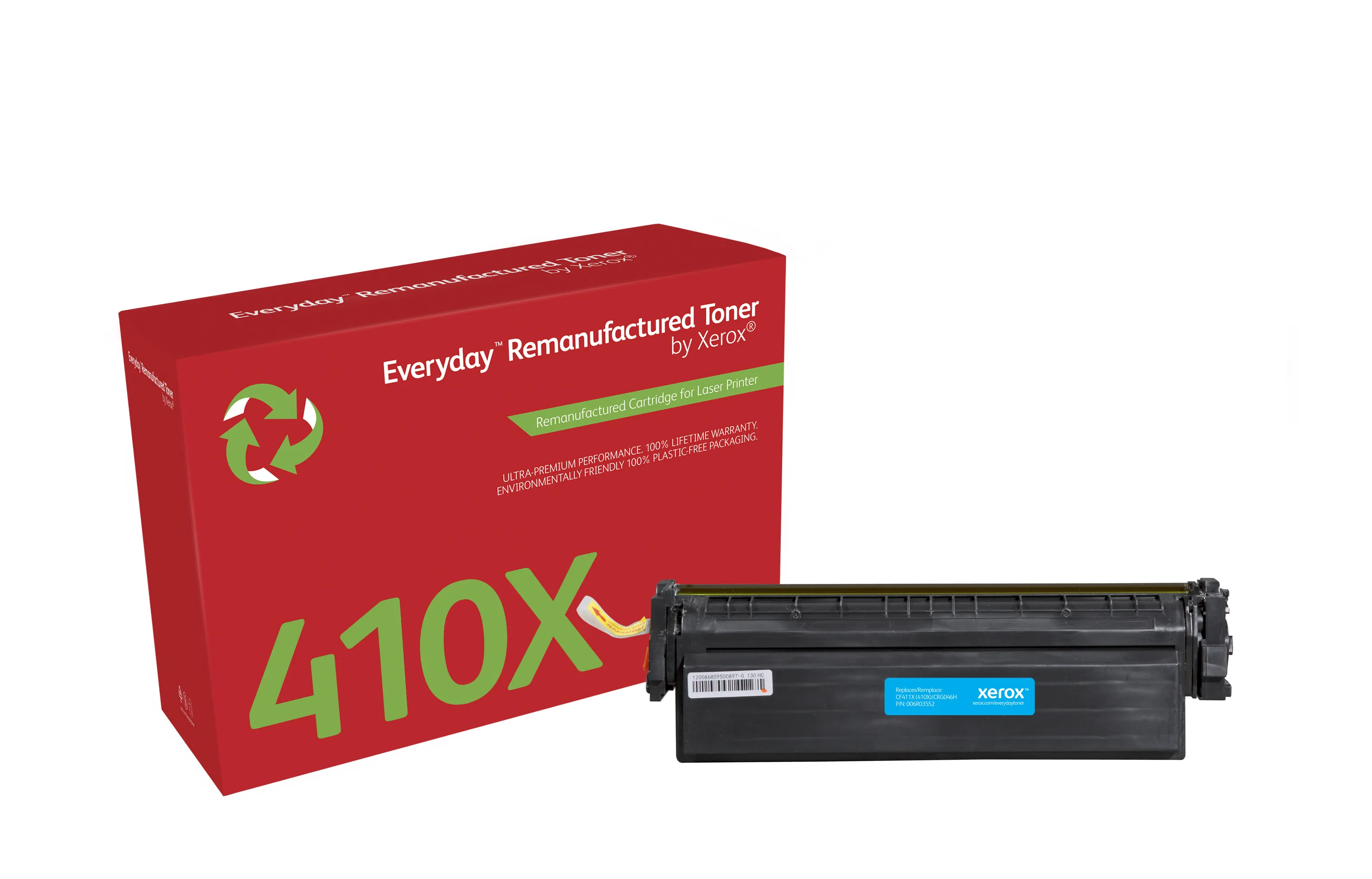 Xerox Everyday CF411X suurikapasiteettinen -laservärikasetti, syaani